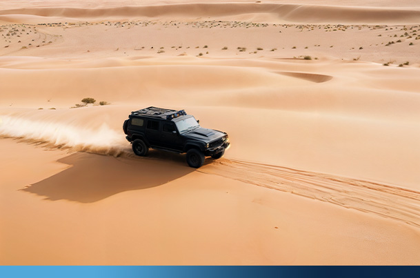 4x4 in desert
