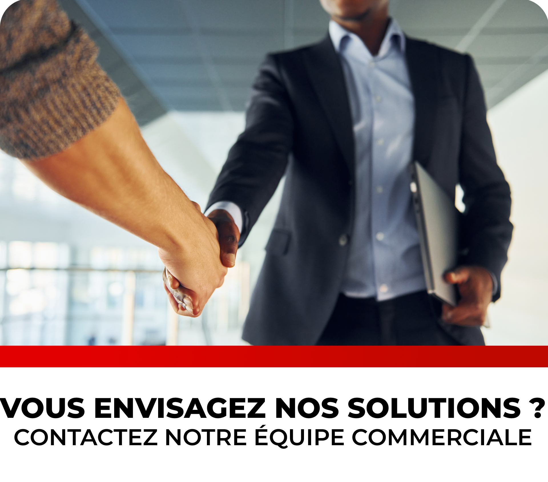 Business handshake with person in formal suit